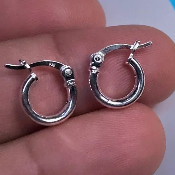 Argollas de plata 925 #10