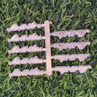Topper cake Mis 15 años