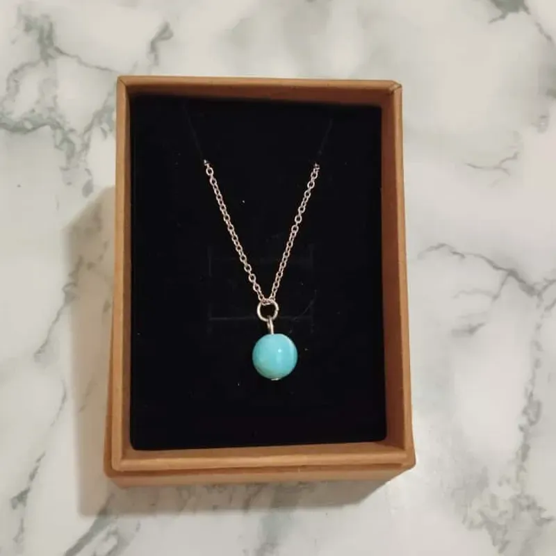 COLLAR PERLA AQUA MARMOLEADA