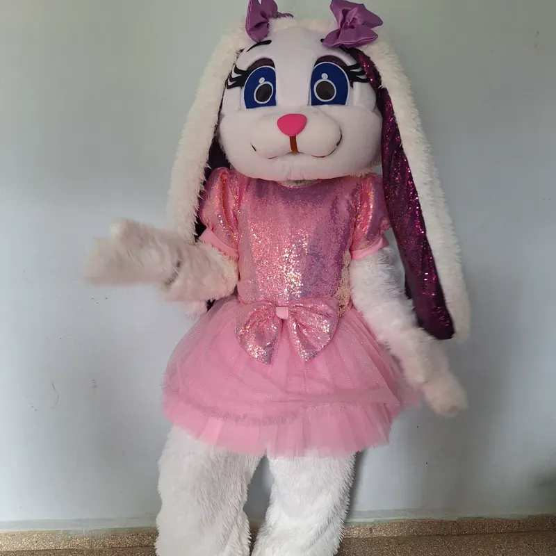 Conejita Pelucina Vestido Brillante 