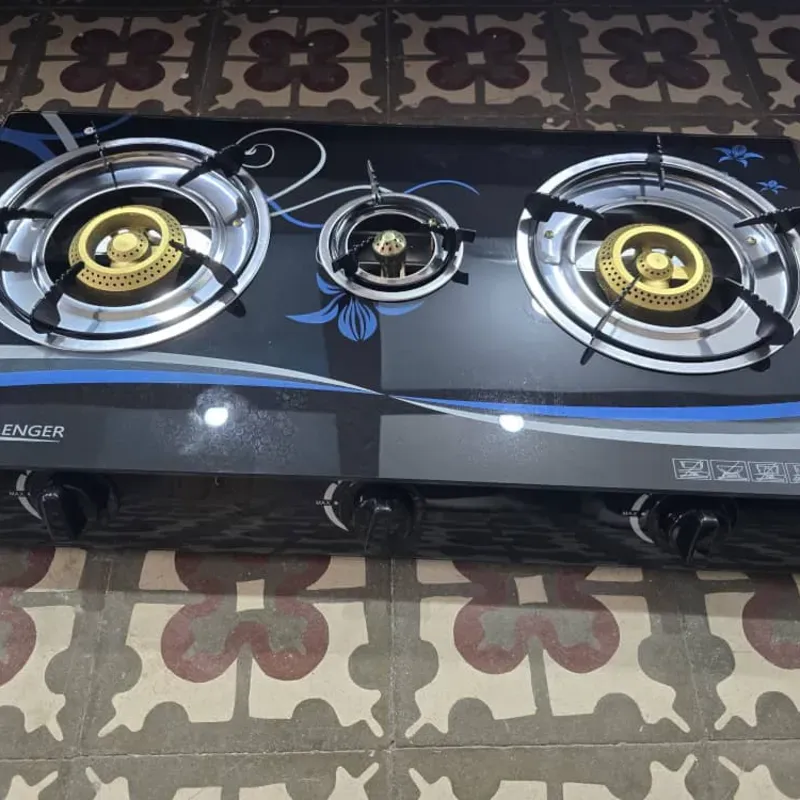Fogón de gas de 3 quemadores