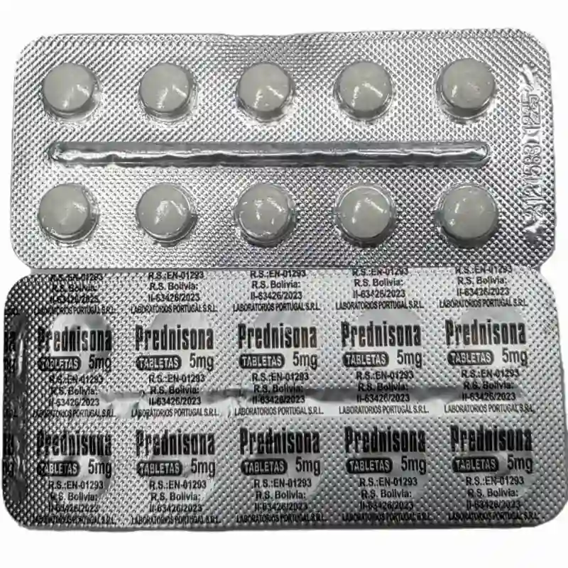 PREDNISONA(5mg 10t)(no traen fecha de vencimiento)
