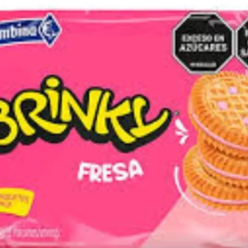 Paquete de galletas dulces de fresa