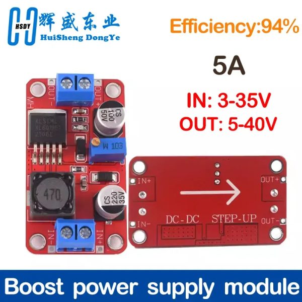 ⚙️ Módulo Elevador de Voltaje DC-DC XL6019 – 5A, 3.3V40V Ajustable