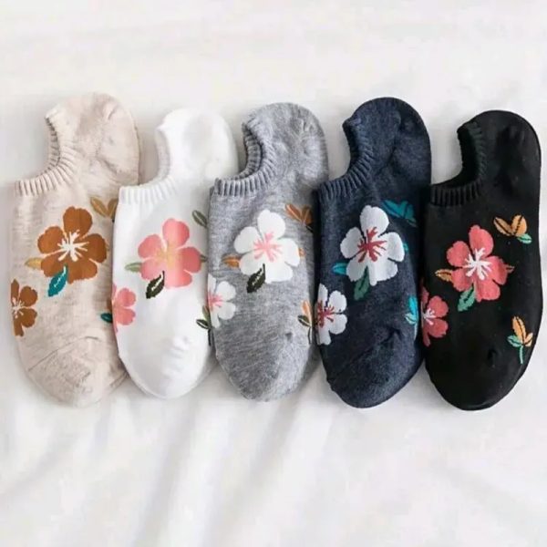 Calcetines tobillos/Flores