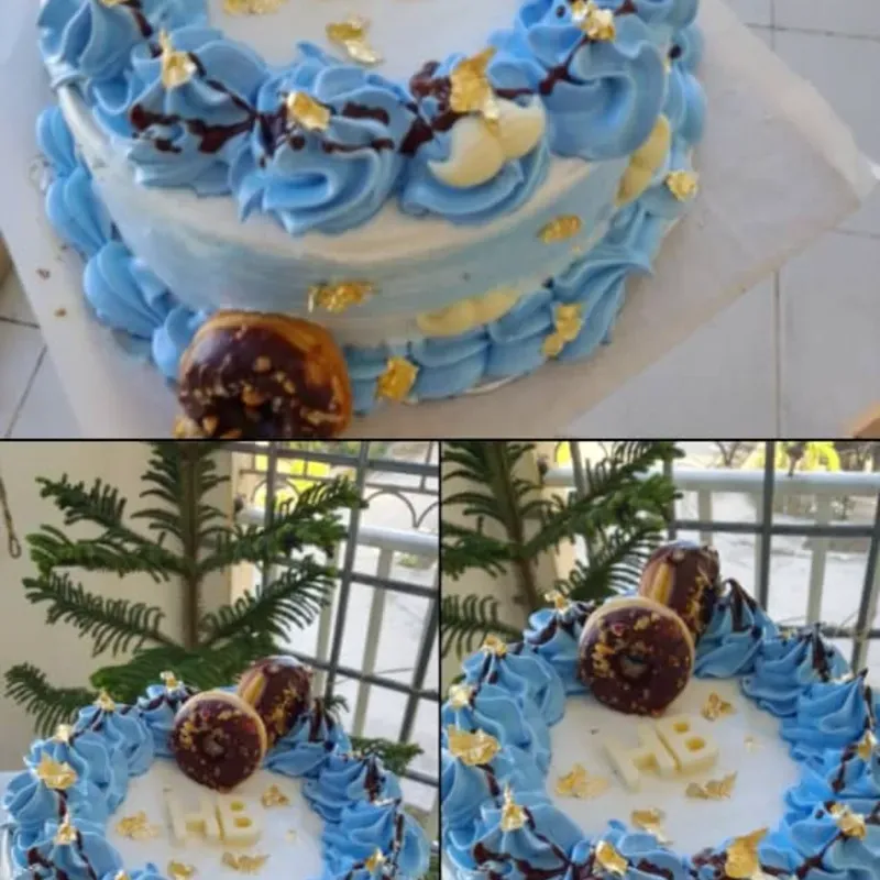 Cake de dulce de leche + chocolate blanco 