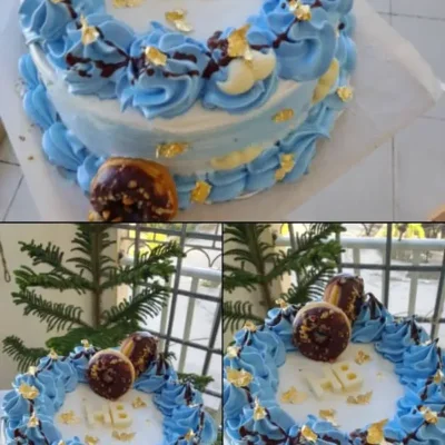 Cake de dulce de leche + chocolate blanco 