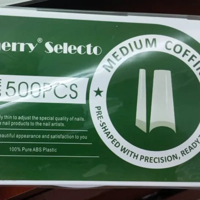 Caja de 500 tip Coffin medianas blancas