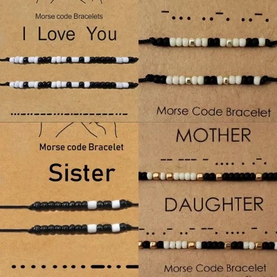 Pulseras Código Morse