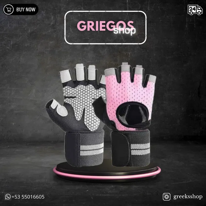 Guantillas de Levantamiento | Rosa