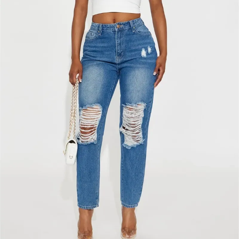  Boyfriend Jeans — Azul