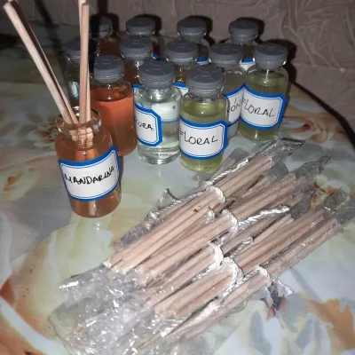 Mikado de Escritorio. Difusor de varillas de madera