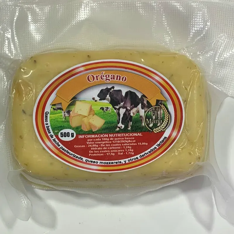 QUESO TIPO MOZZARELLA CON ORÉGANO