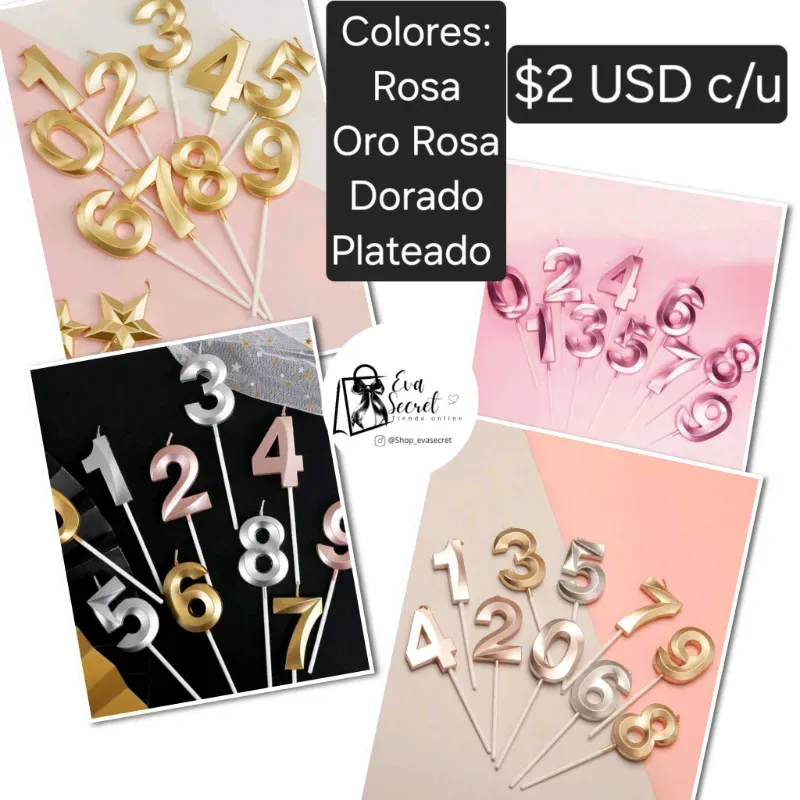 Vela oro rosa # 1