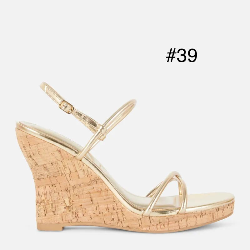 PRIMARK Plataformas doradas