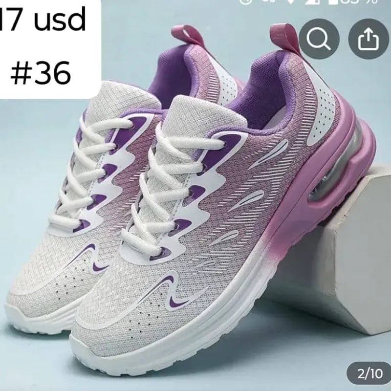 Tenis degradados morados