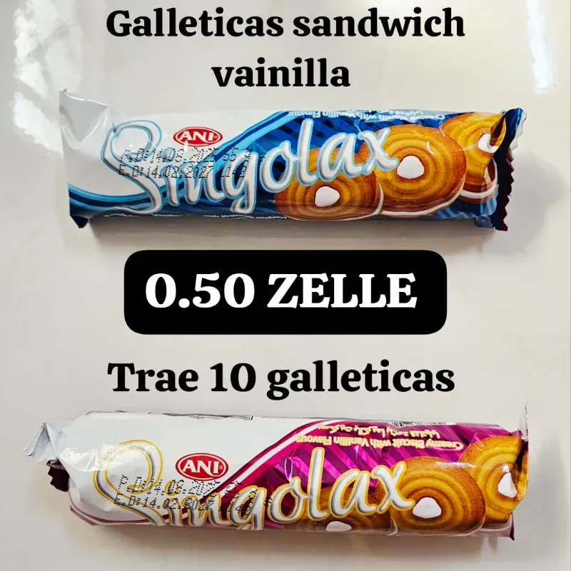 Galletas sandwich vainilla