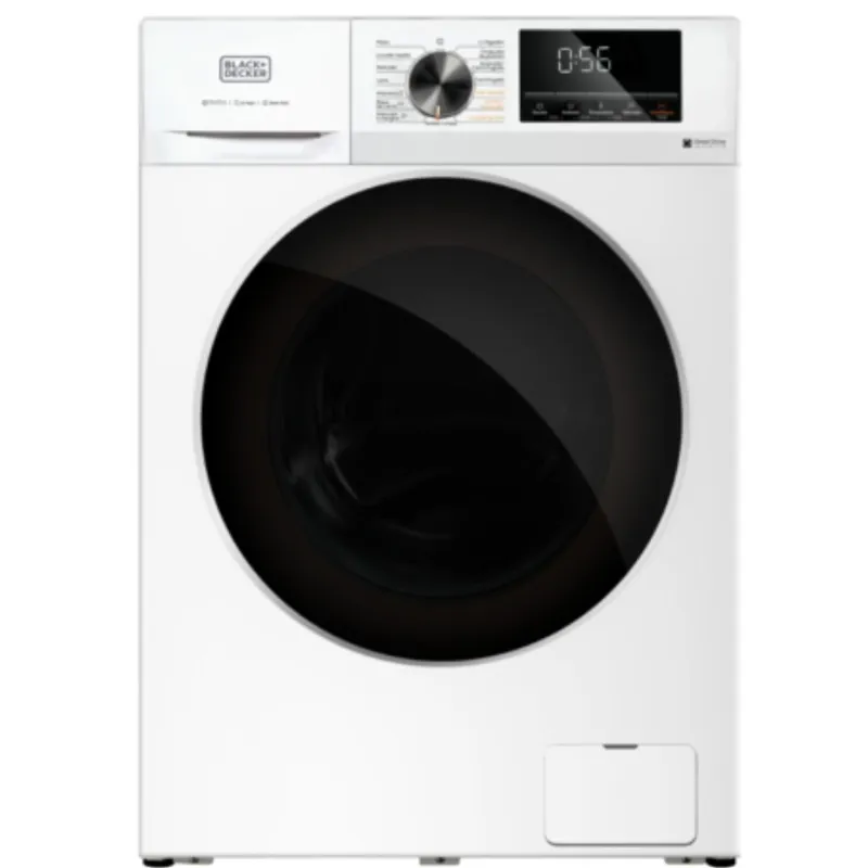 Lavadora automática Black Decker 12 kg con secado al vapor