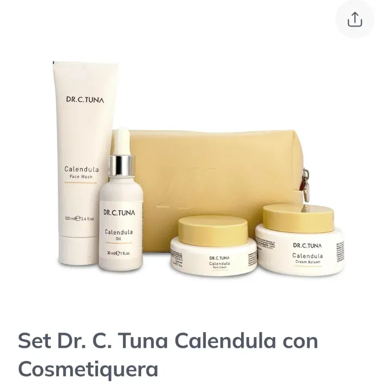 Set caléndula con cosmetiquera