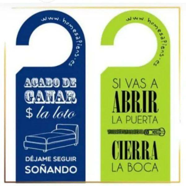 Aviso para puerta