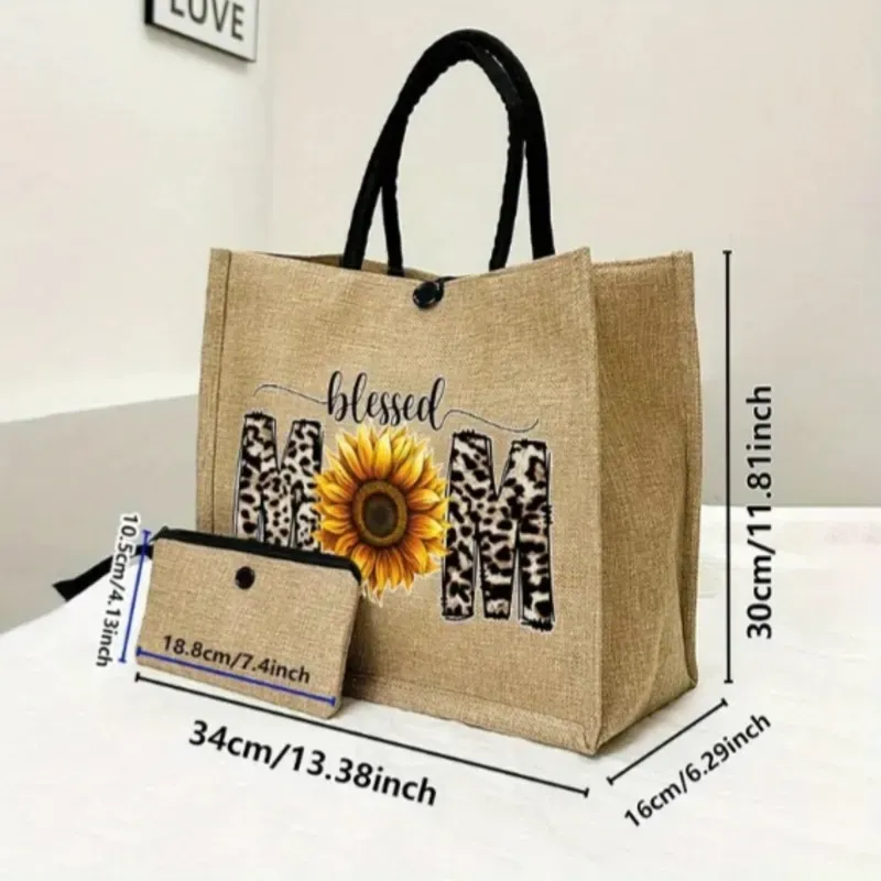 Cartera mom girasol