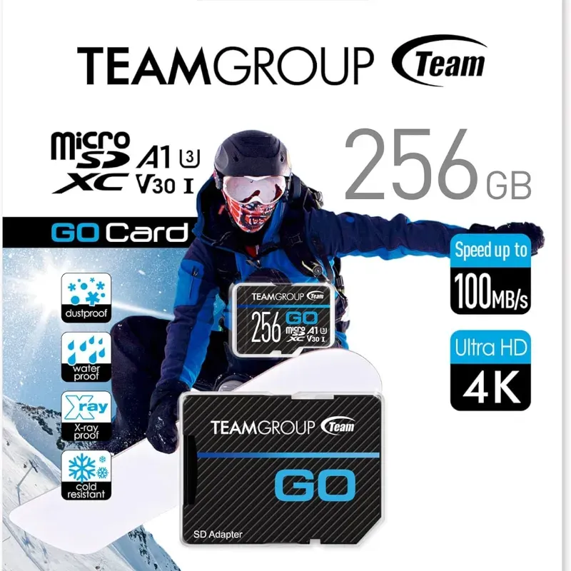 Microsd 256 GB SDXC 4K 100mb/s TeamGroup