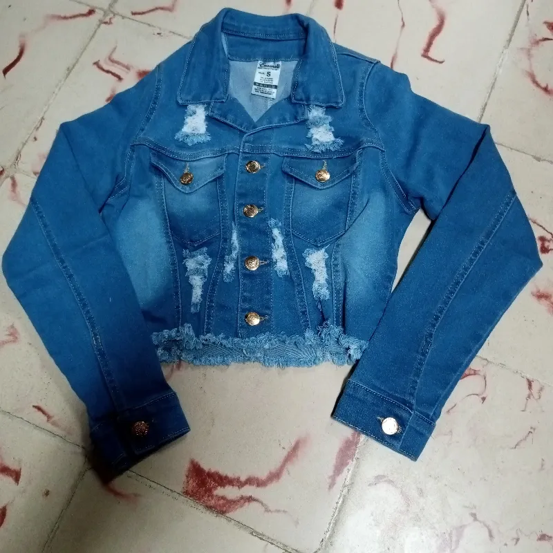 chaquetas mezclilla azul claro