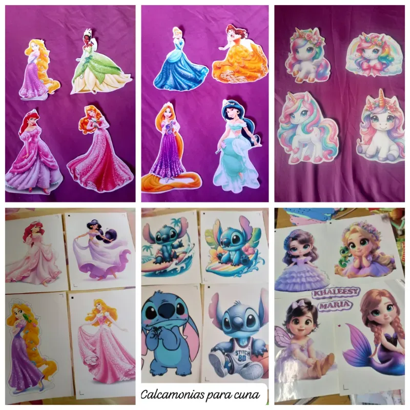 Juego de calcamonias para cuna