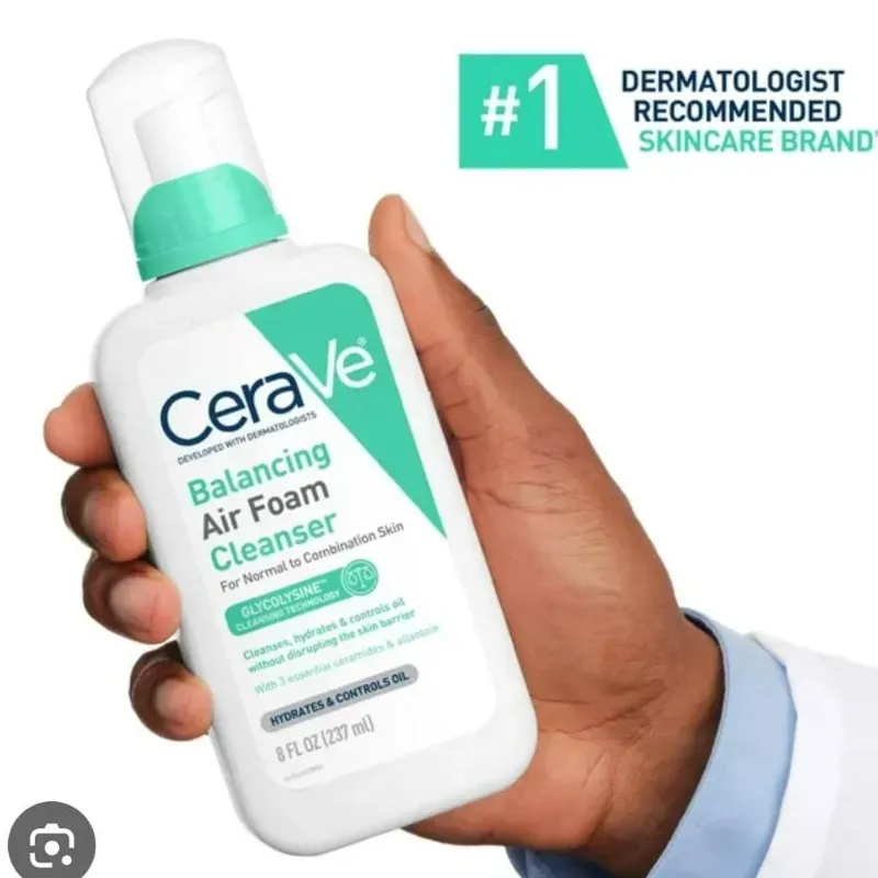  CeraVe Balancing Air Foam Cleanser: El Limpiador #1 para Piel Equilibrada