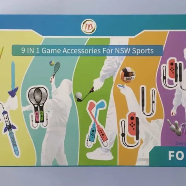 9 en 1 Accesorios de juegos y deporte para N-S