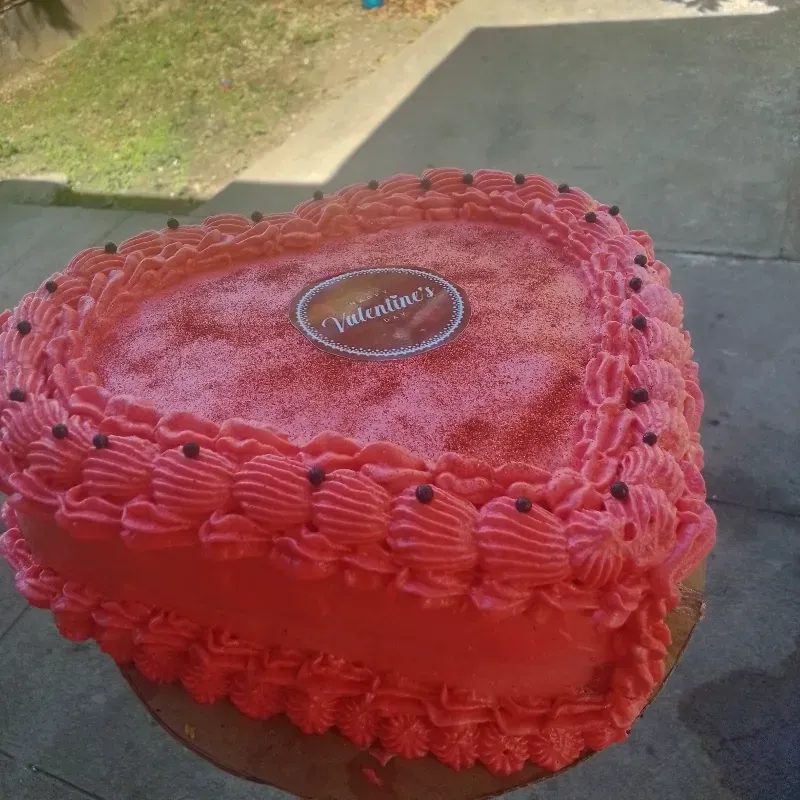 Cake sencillo en forma de ❤️
