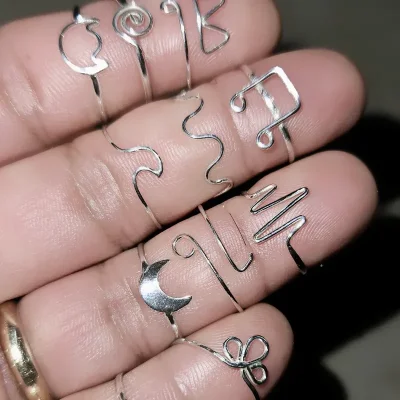 Anillos falange de plata 925