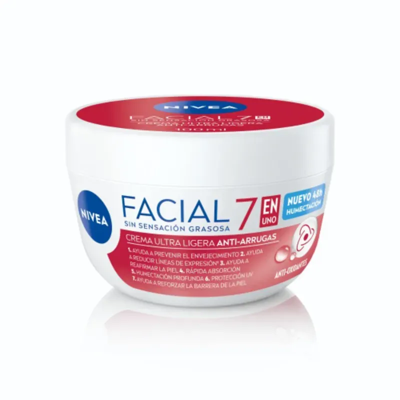 CREMA FACIAL NIVEA 5 EN UNO ANTI-AREUGAS 200ml