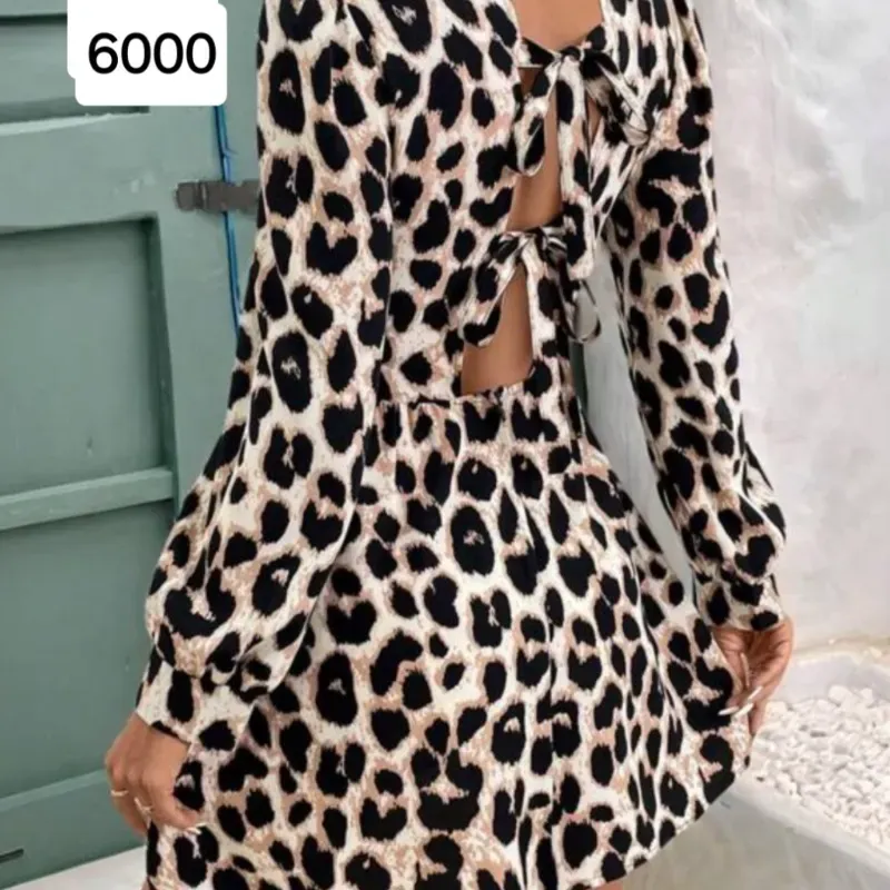 Vestido animal print