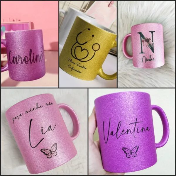 Jarras con glitter