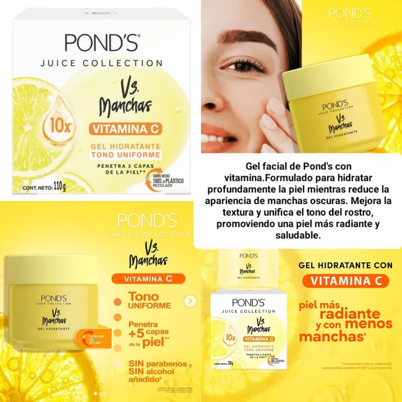 Crema facial de Pond's con vitamina c