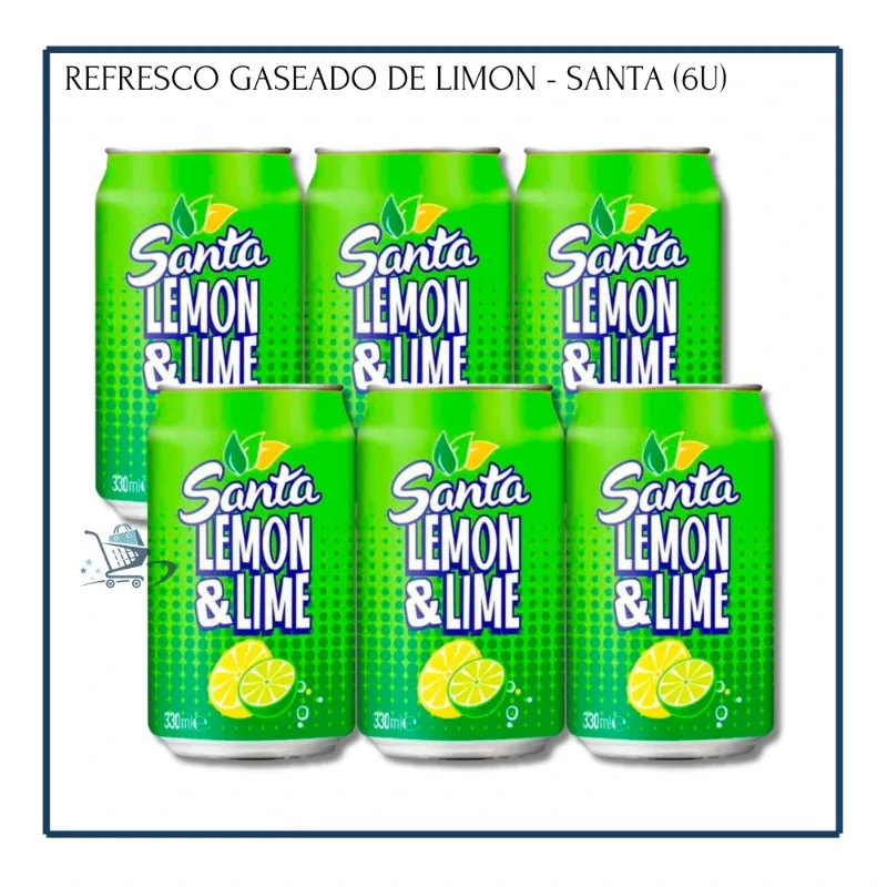 Refresco Gaseado Limón - Santa 330ml (6u)