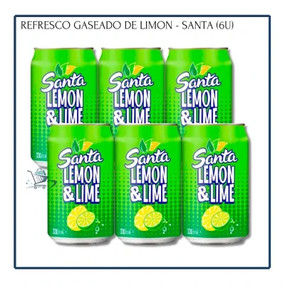 Refresco Gaseado Limón - Santa 330ml (6u)
