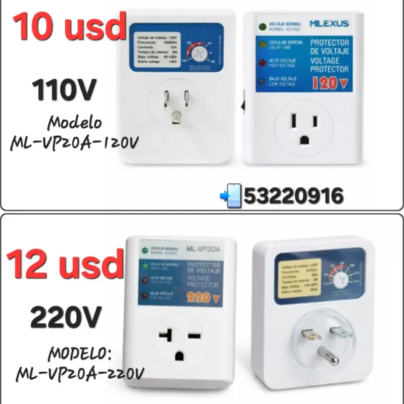 Regulador de Voltaje Milexus 110V y 220V