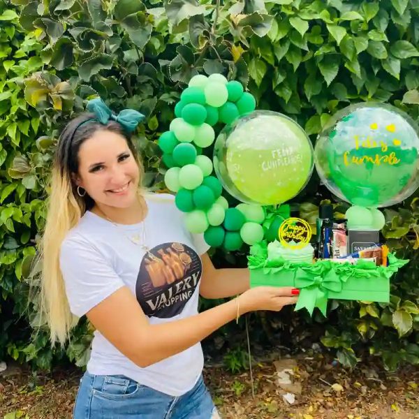 Regalo color verde con minikake