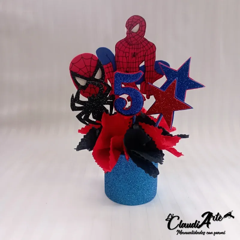 Centro de mesa (Spiderman)