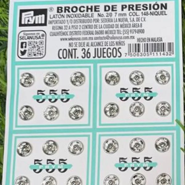 Broches de presión