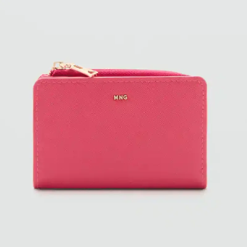 Billetera Mango efecto safiano