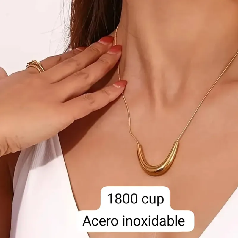 Cadena dorada de acero inoxidable