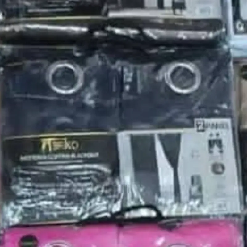 Cortina tapasol  con borlas [ azul oscuro ]