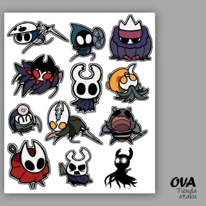  Pack de stickers Hollow Knight