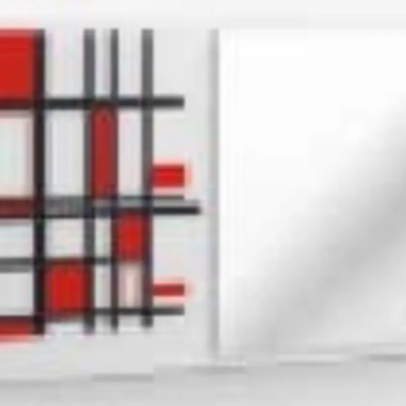 (35450) - Espejo 1000x600 Modelo de diseño Nº3 rojo