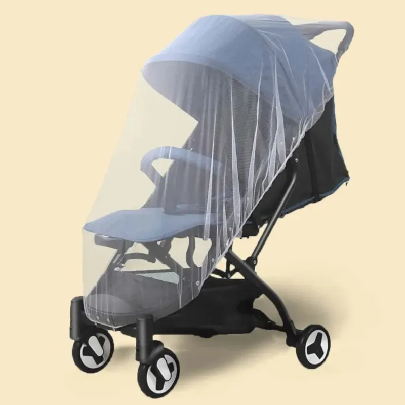 Coche de Paseo Infantil Azul con Malla Protectora