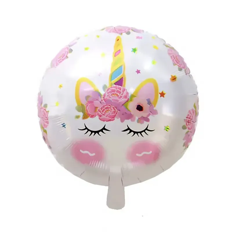 Globo redondo de unicornio de 18" 03