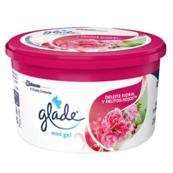 Aromatizante Glade Mini Gel Deleite floral  y frutos rojos 